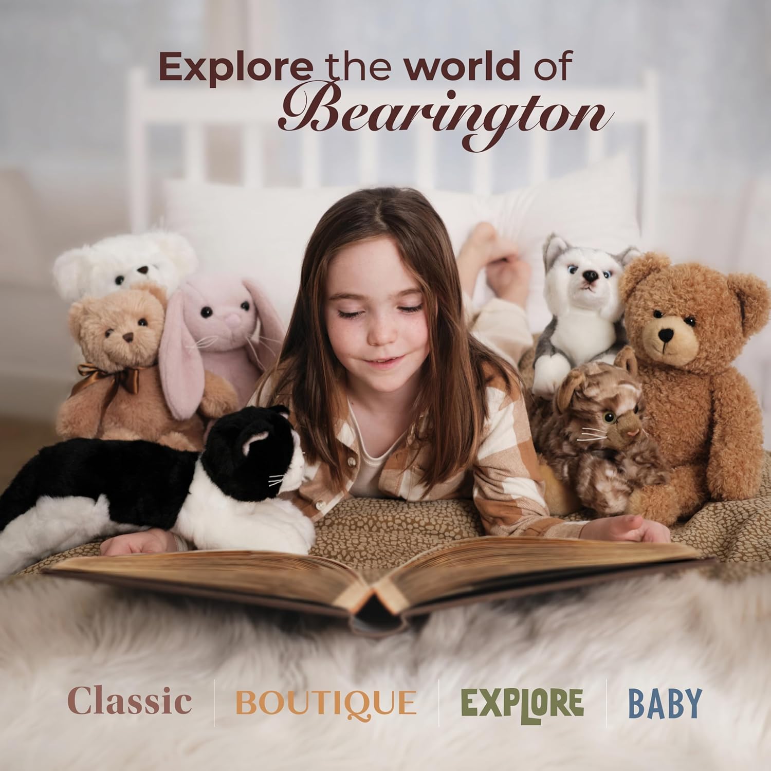 Bearington Tux Panda Stuffed Animal - 11" Soft Plush Panda Bear Toy with Floppy Body and Weighted Bean Bags - Cuddly Bear Plush and Adorable Stuffed Animal Pandas for Kids and Babies