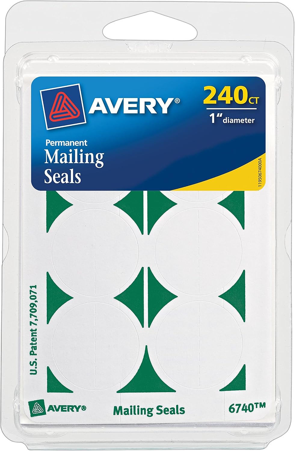 Amazon.com : Avery Permanent Mailing Seals # 1 Dia, 240 Pack Labels ...