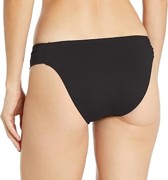 BCBGMAXAZRIA Womens Side Shirred Hipster Bikini Swimsuit Bottom