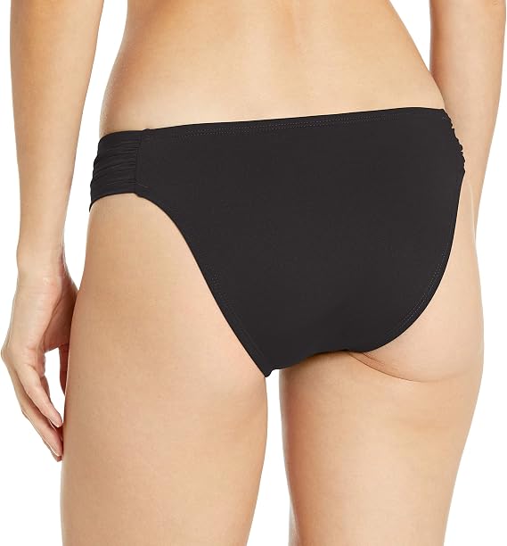 BCBGMAXAZRIA Womens Side Shirred Hipster Bikini Swimsuit Bottom