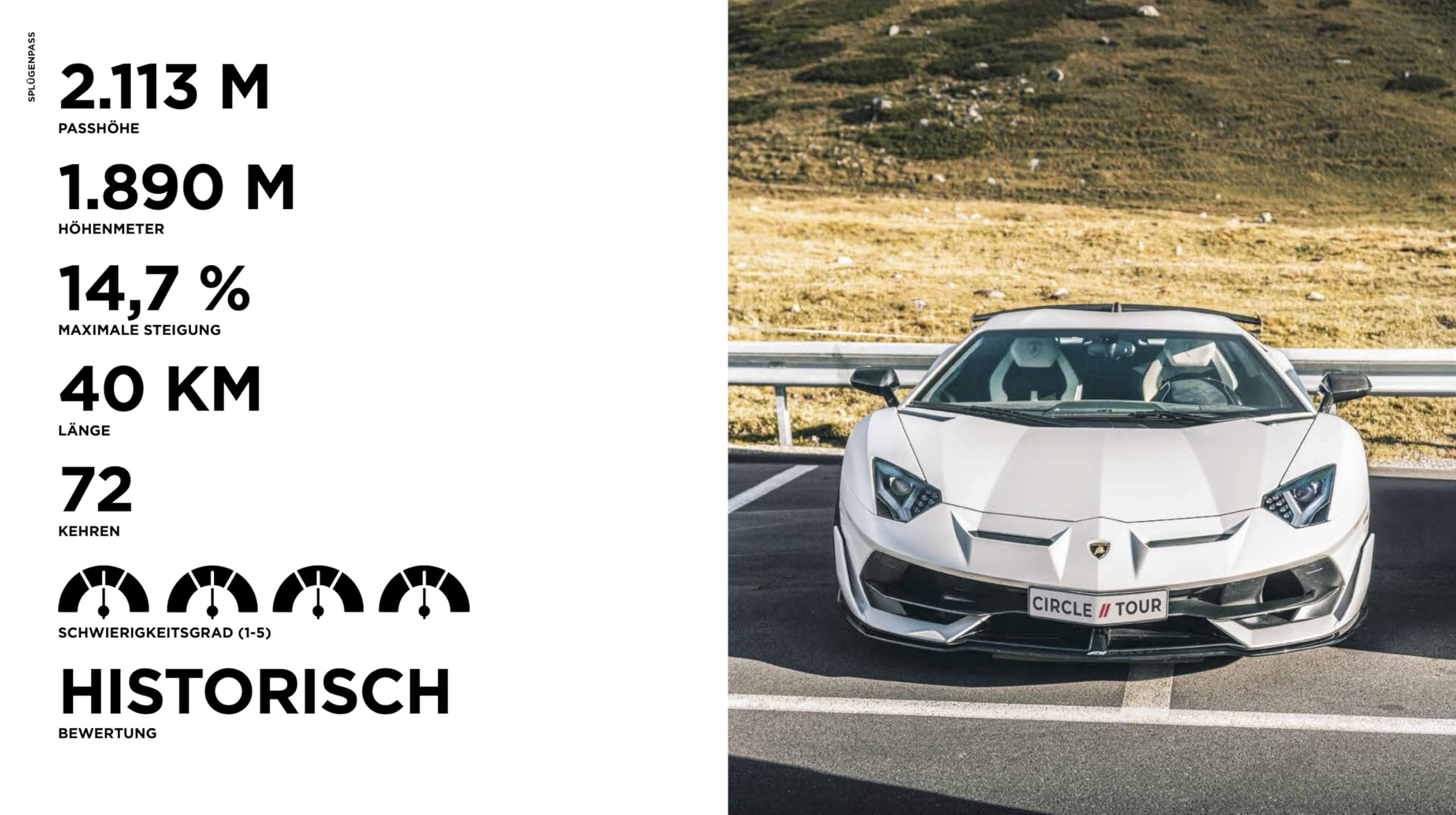Spektakulär: Supercar Dolomitentouren