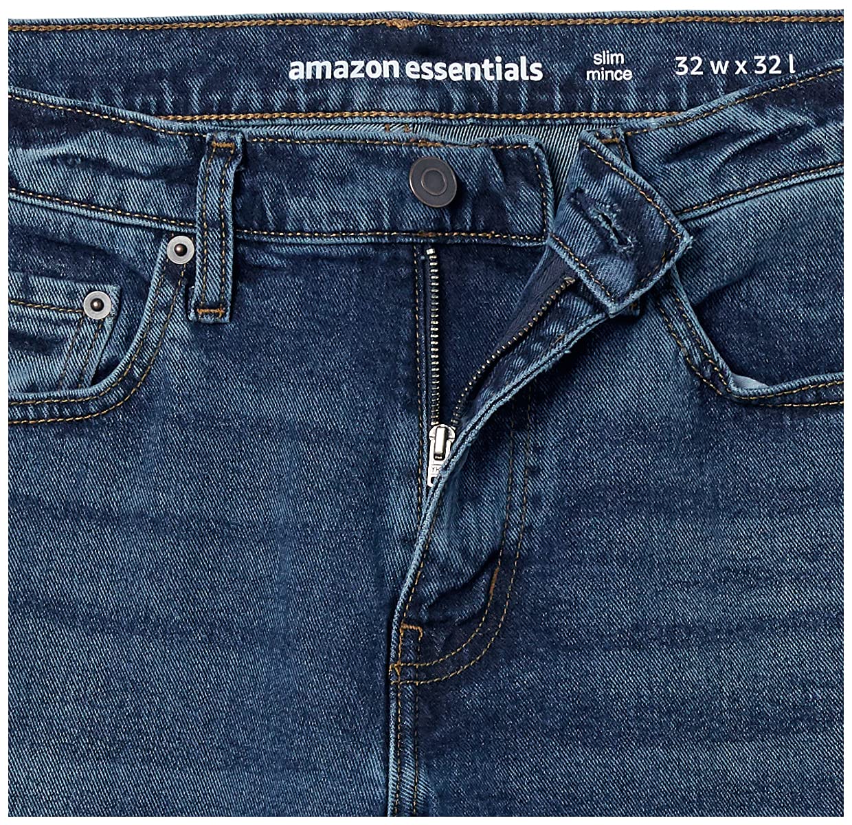 Amazon Essentials Hombre Vaqueros Ajustados - Colores interrumpidos — view 7