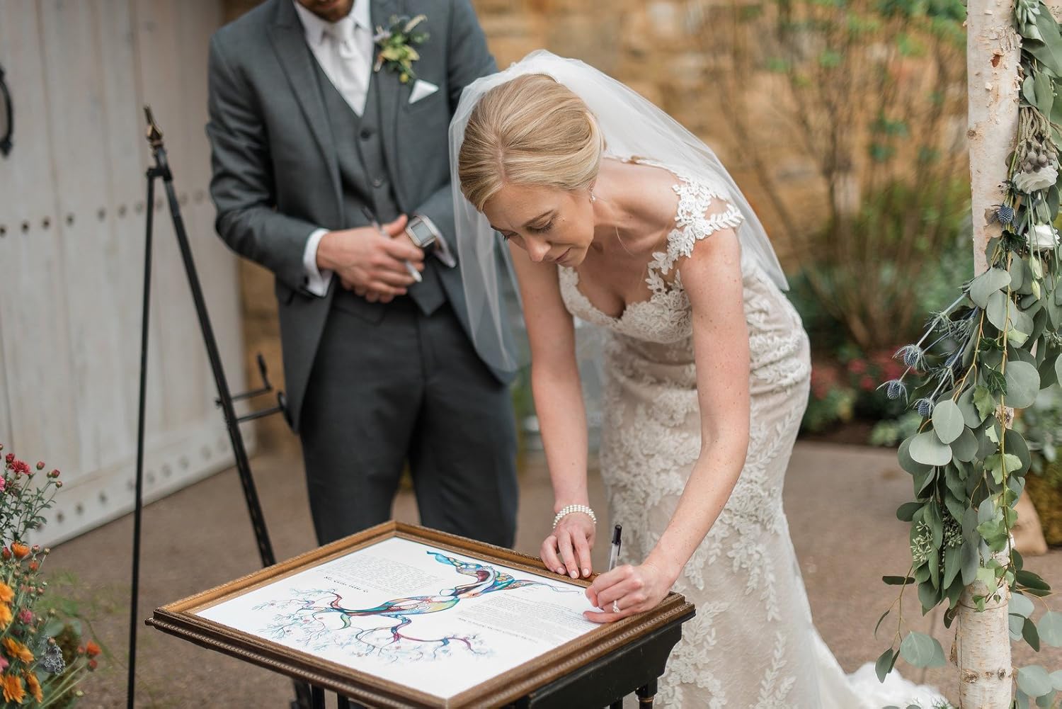 Love Tree Ketubah Marriage Contract with Interfaith or Modern Jewish Text