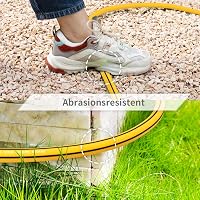 Fevone Kerti Locsolótömlő 50m - 13mm Átmérőjű, 4 Rétegű, 25 Bar Nyomásálló, Csavarodásmentes, Tartós Sárga/Fekete Prémium Locsolócső 4