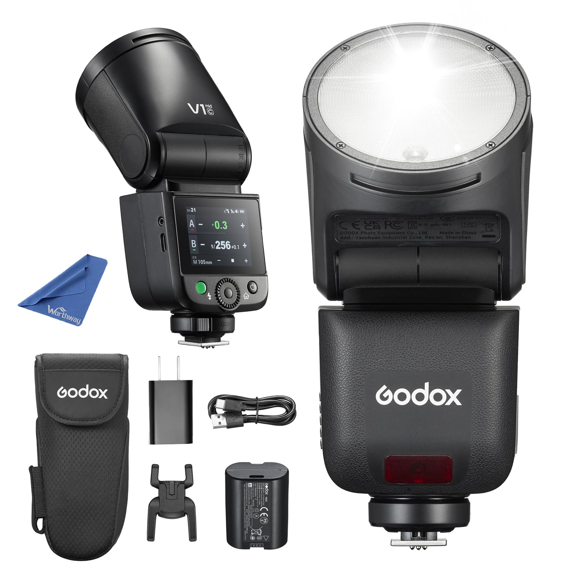 Godox V1C 本体 Amazon.com : GODOX V1mid C V1midC Flash for Canon, 55Ws