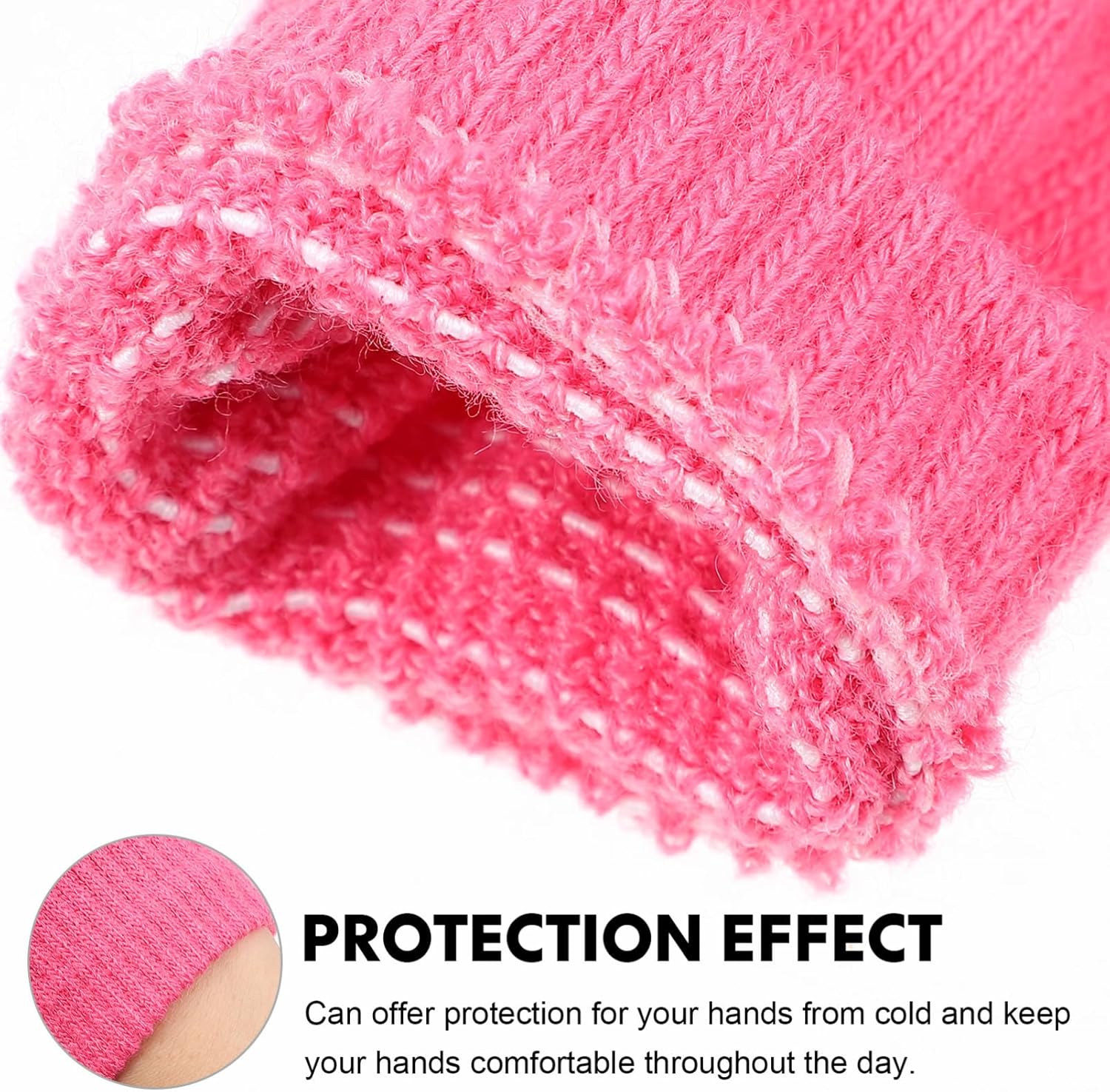 COLLBATH 24pairs Boy Girl's Full Finger Warm Gloves Knitted Boys and Girls Thermal Gloves Colors for Winter Outdoor Activities Comfortable and Easy to Clean