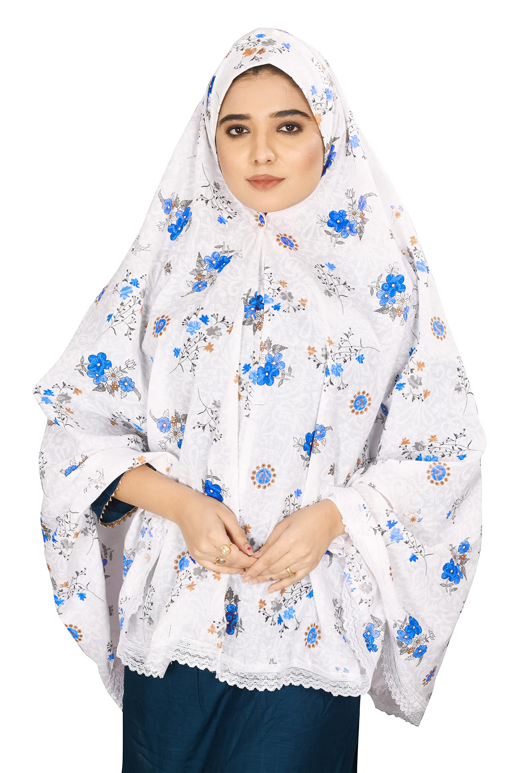 Vastragrah Floral Print Cotton Blend Women Scarf | Long Chiffon Scarf Fancy Stylish Casual Hijab Scarf Floral Print Design For Girls & Women-picture-14