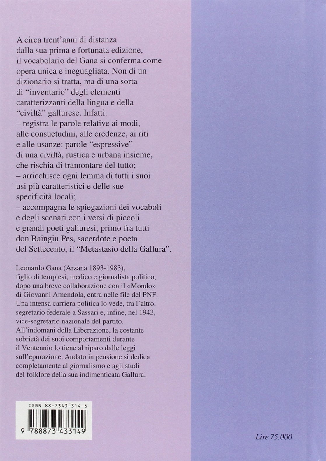 Vocabolario del dialetto e del folklore gallurese