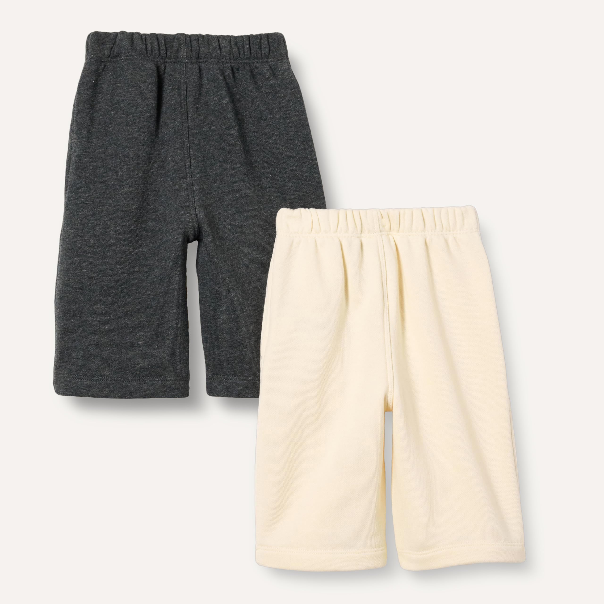 Amazon Essentials Pantaloni In Spugna Di Cotone Unisex Bimbi, Pacco da 2