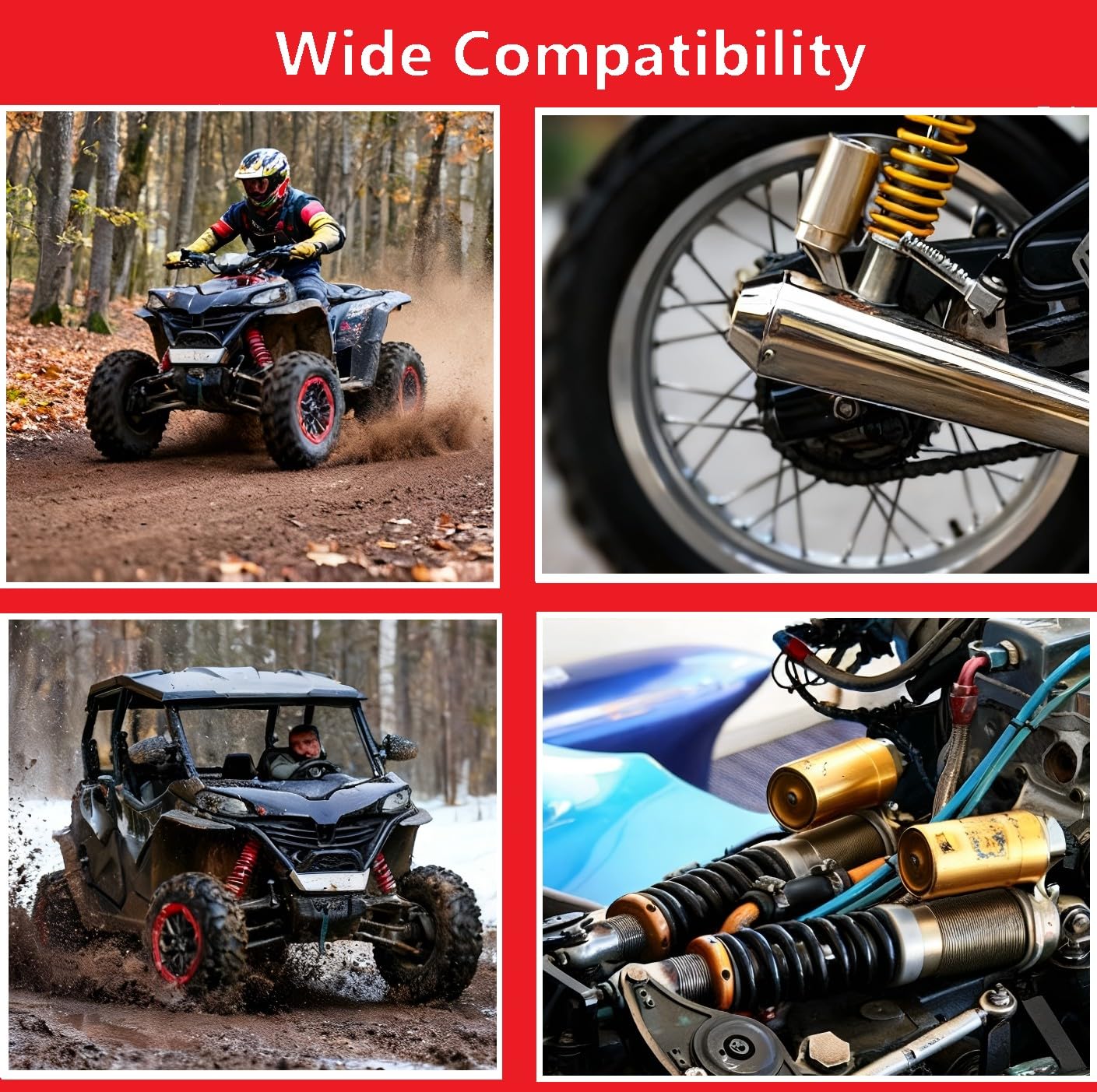 Kit de remplissage d'azote avec jauge d'azote de 700 psi, régulateur d'azote, outil de remplissage de choc, mandrin Schrader sans perte pour VTT, UTV, vélo tout-terrain, moto tout-terrain