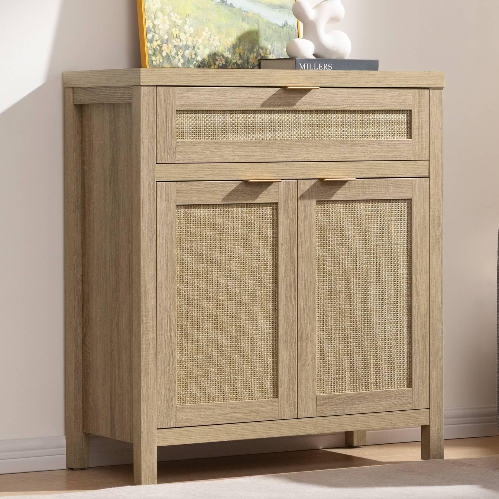 SICOTAS Rattan Sideboard Buffet