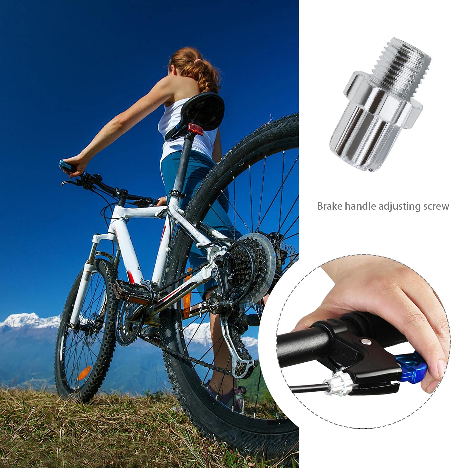 Vite Regolazione Freni Bici - 4 Pezzi In Lega Alluminio Per MTB E Strada - Foto 7