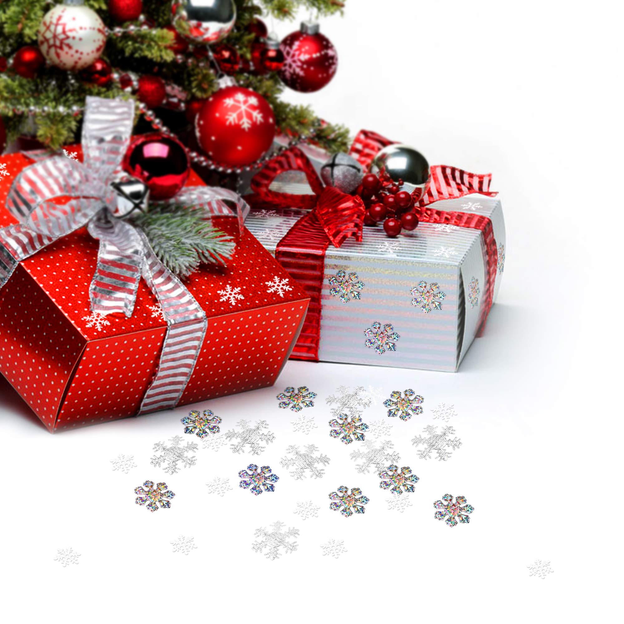 HOWAF Confettis De Noël, Confetti Noël, Flocons De Neige, 45g