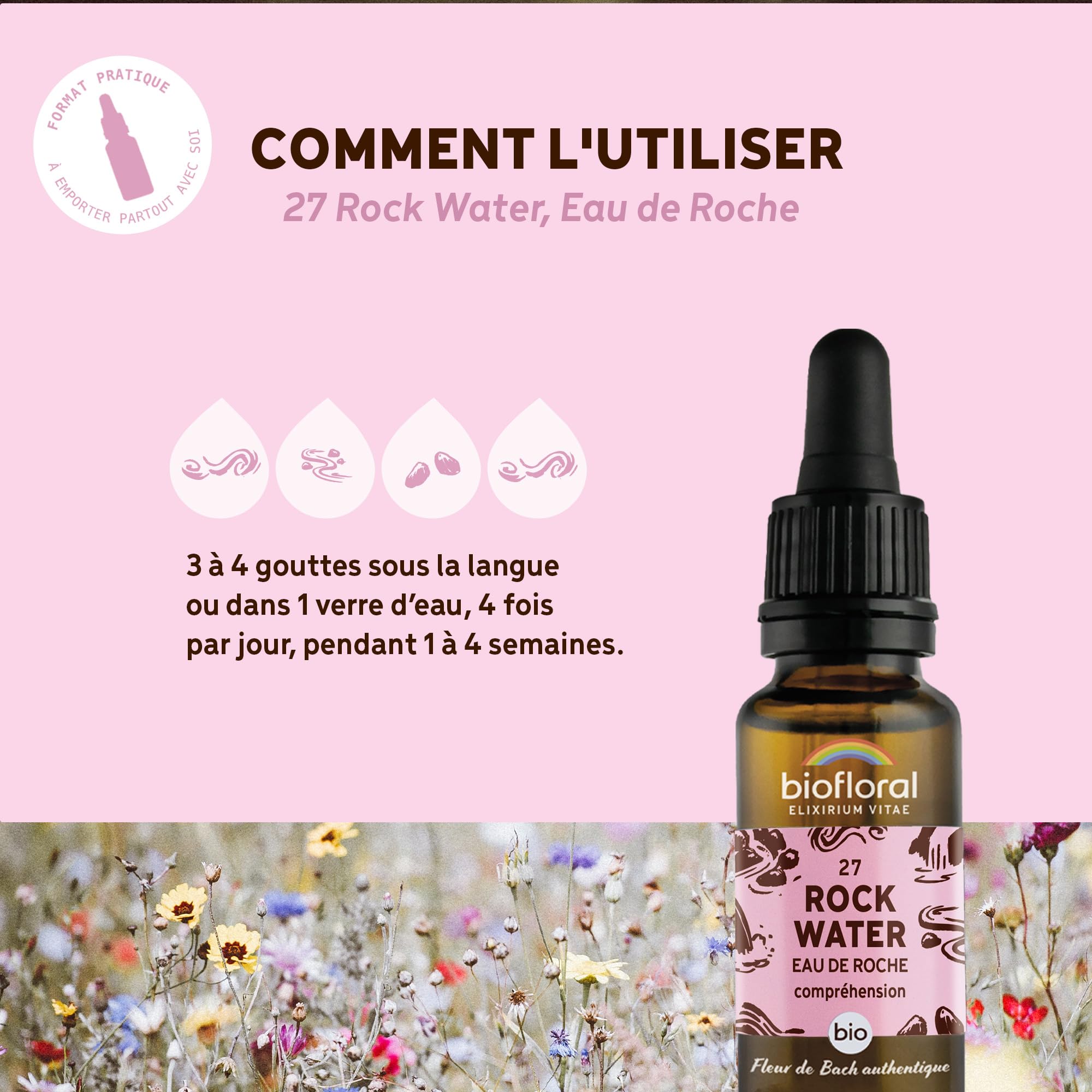 Fleurs de Bach Bio N°27 Rock water - 20ml