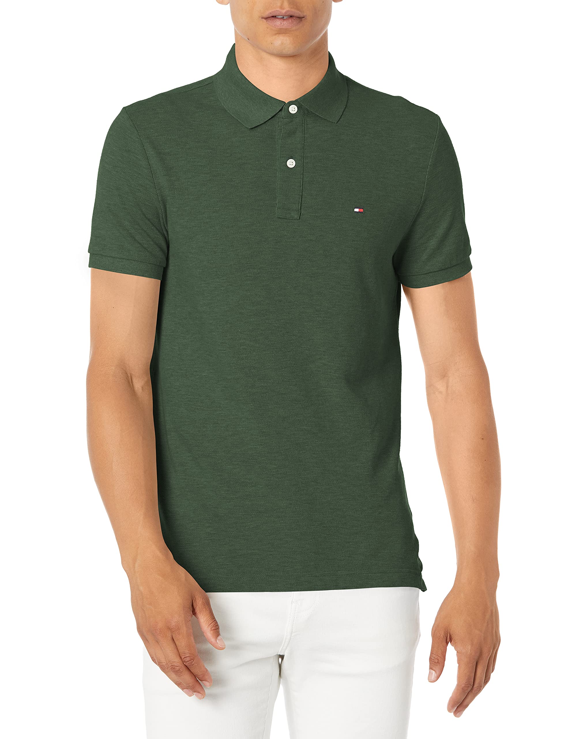 Tommy Hilfiger Mens Short Sleeve Cotton Pique Polo Shirt in Regular Fit