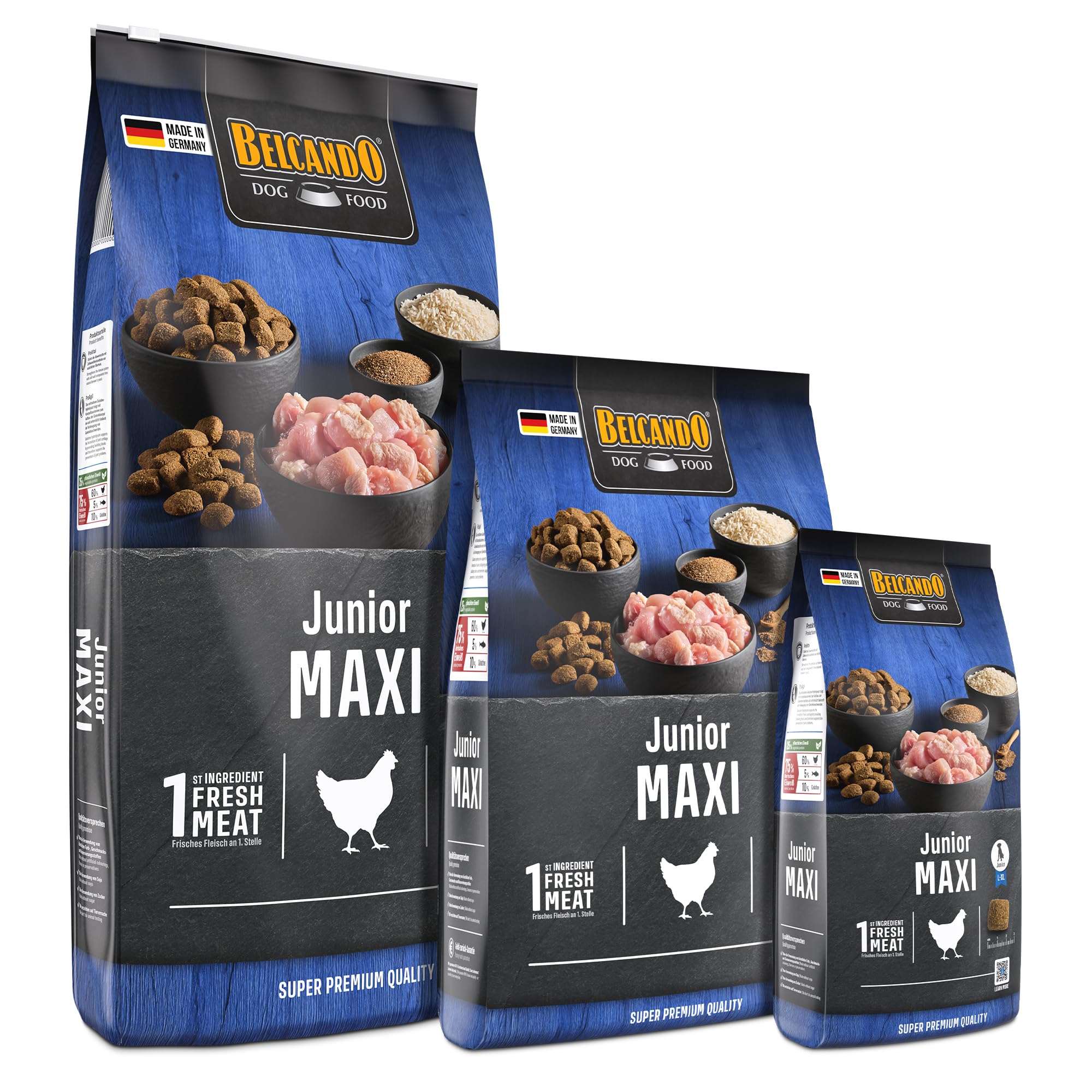 Belcando Junior Maxi [12,5 kg] Alimento para Perros jóvenes de Razas Grandes | Alimento Completo para Perros jóvenes a Partir de 4 Meses de Edad