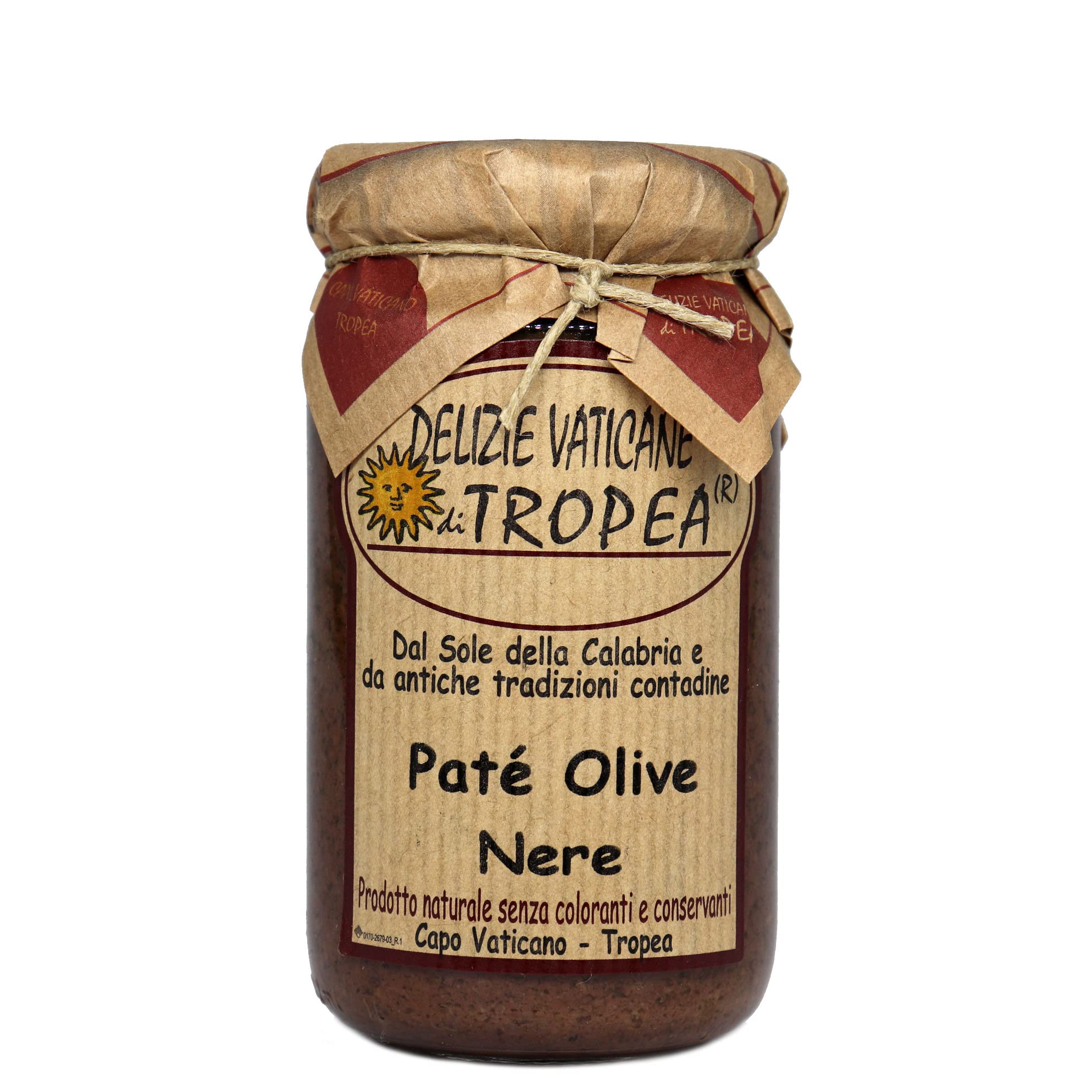 Paté de Aceitunas Negras 180g | Delicia Calabresa – Perfecto para Bruschetta, Pasta y Queso | Auténtica Salsa Gourmet Italiana por Delizie Vaticane di Tropea