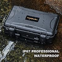 Vista 4 de Estuche rígido para DJI Mini 4 Pro: IP67 Fundas de transporte impermeables para Mini 4/3 Pro/3 Drone Fly More Combo RC 2/RC Smart Controller Caja