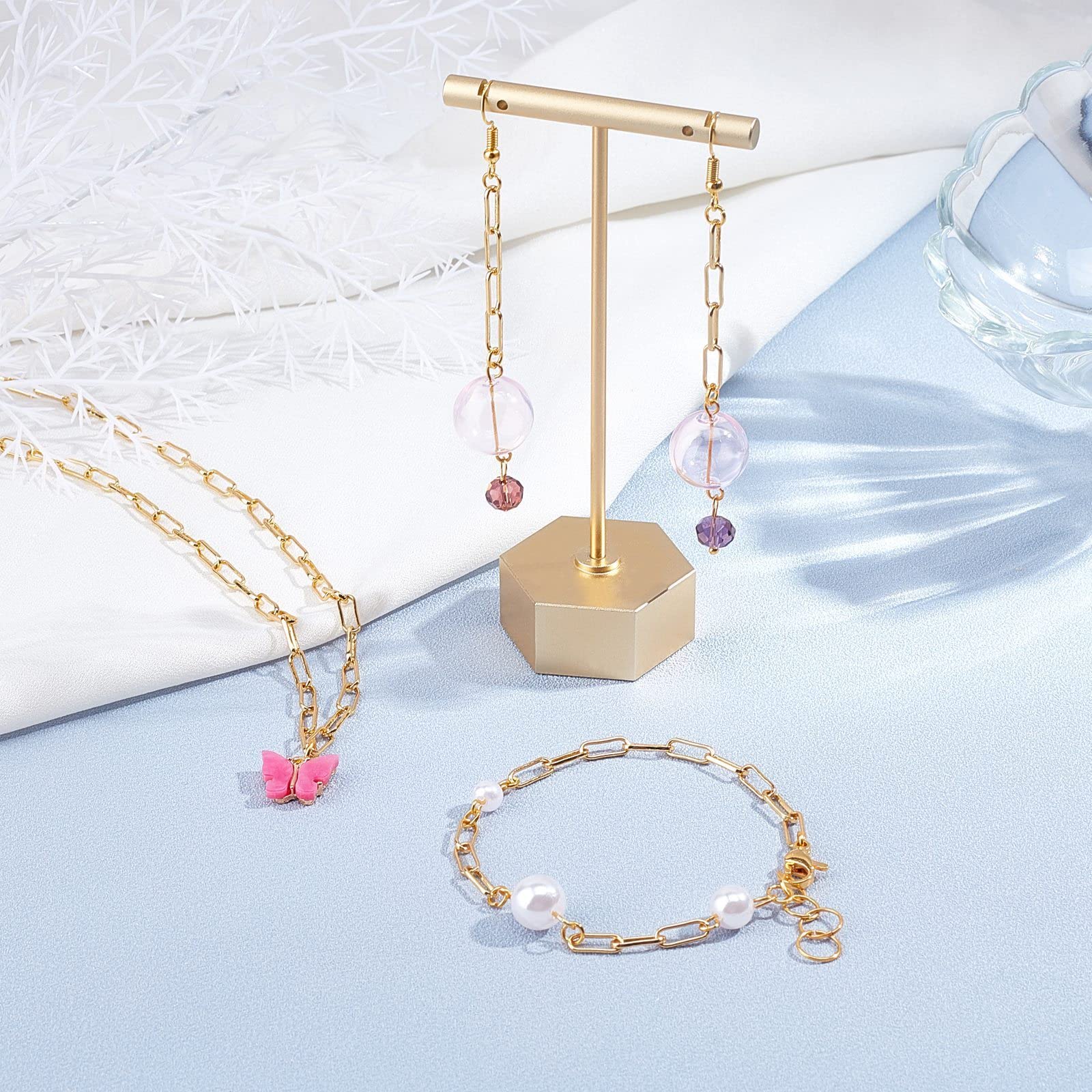 Catena a maglia ovale piatta, 5 m/rotolo, con placcatura in vero oro 18 kt, 10 x 3,6 mm, per choker, bracciali, collane e per la realizzazione di gioielli