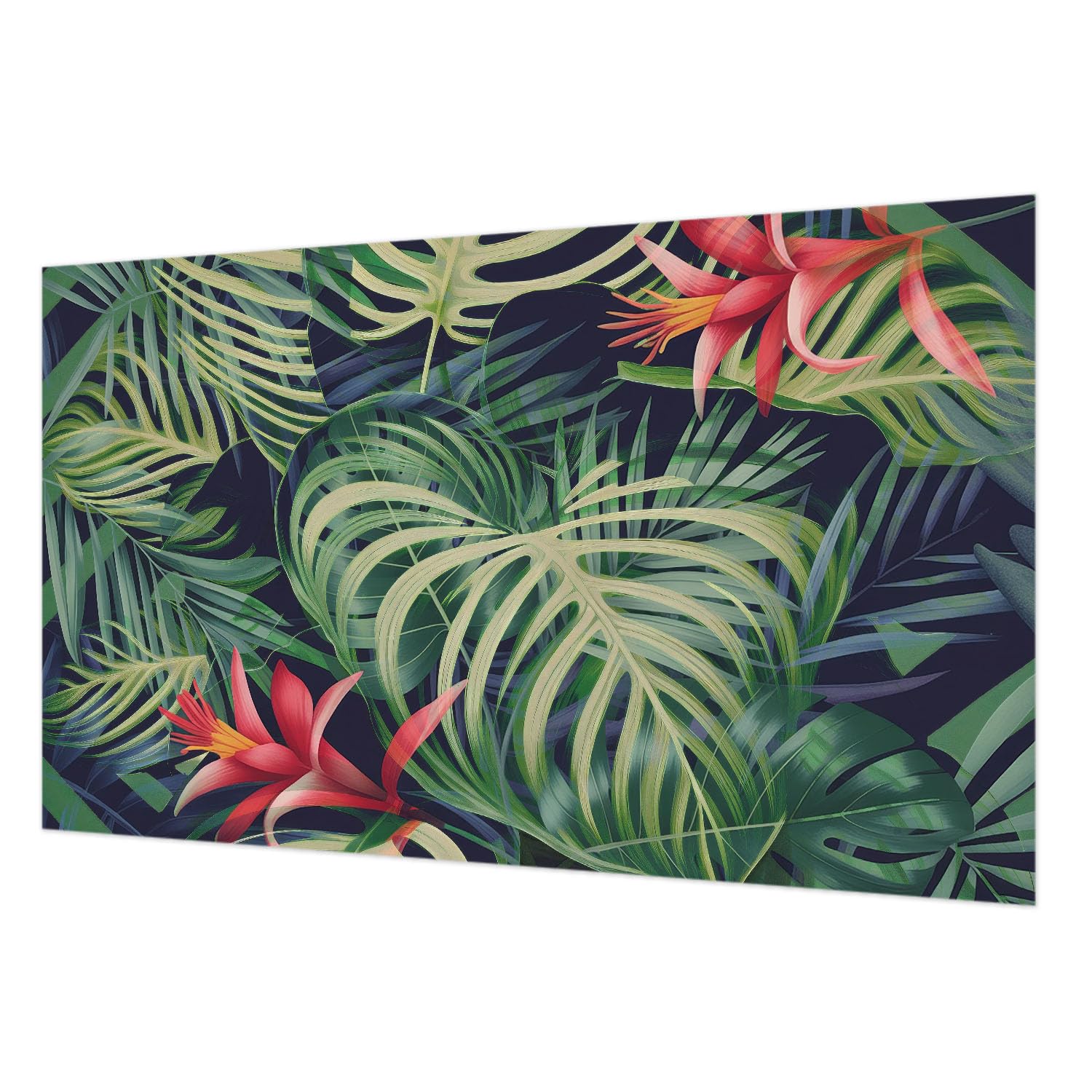 Papier peint intissé exotique 416x254 cm avec colle incluse pour mur de salon