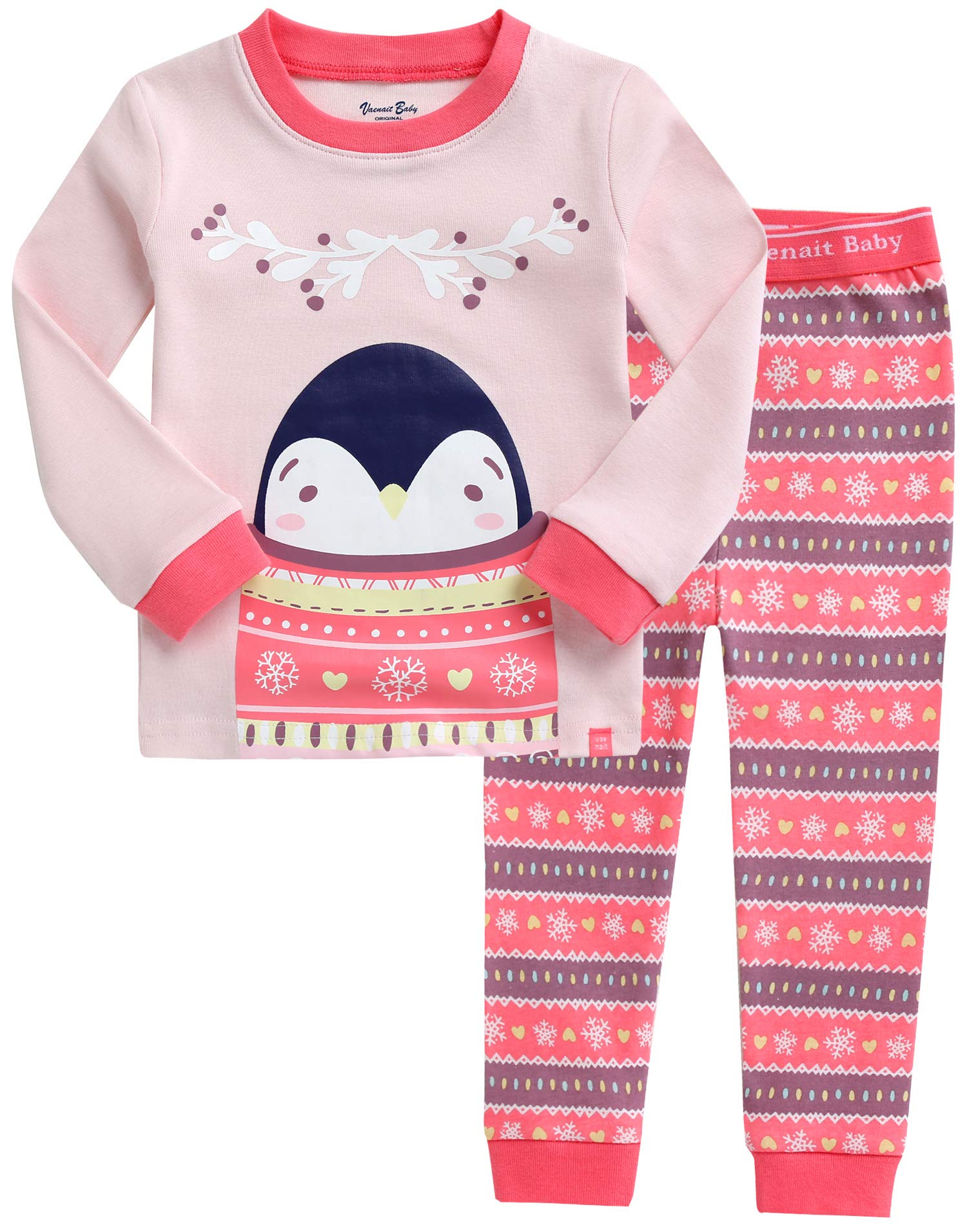 VAENAIT BABY Toddler Kids Junior Girls Boys 100% Cotton Dinosaur Mermaid Pajamas Sleepwear Pjs