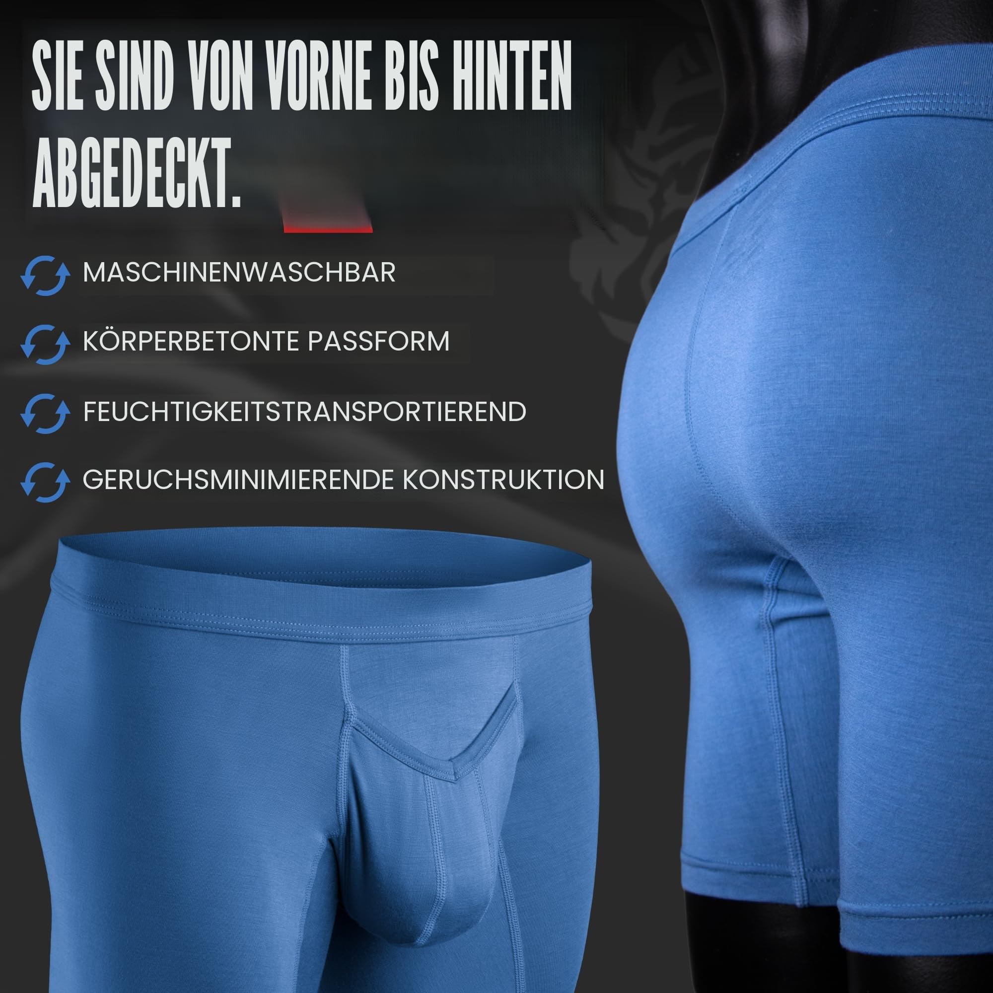 Echte Herren-Bikini-Unterwäsche – Ausbuchtungsbeutel – 1, 3 oder 6 Stück Netz-String-Bikini-Slips mit Größe D-Beutel, XS-5XL