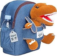 Vista 37 de Naturally KIDS - Juguetes de dinosaurio para niños de 2 a 5 años, regalo de cumpleaños, mochila de dinosaurio para niños pequeños