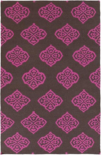 MarkDay - Alfombras de área modernas Sellingen de 9 x 13 pies color rosa y marrón para sala de estar dormitorio o cocina 9 x 13 pies