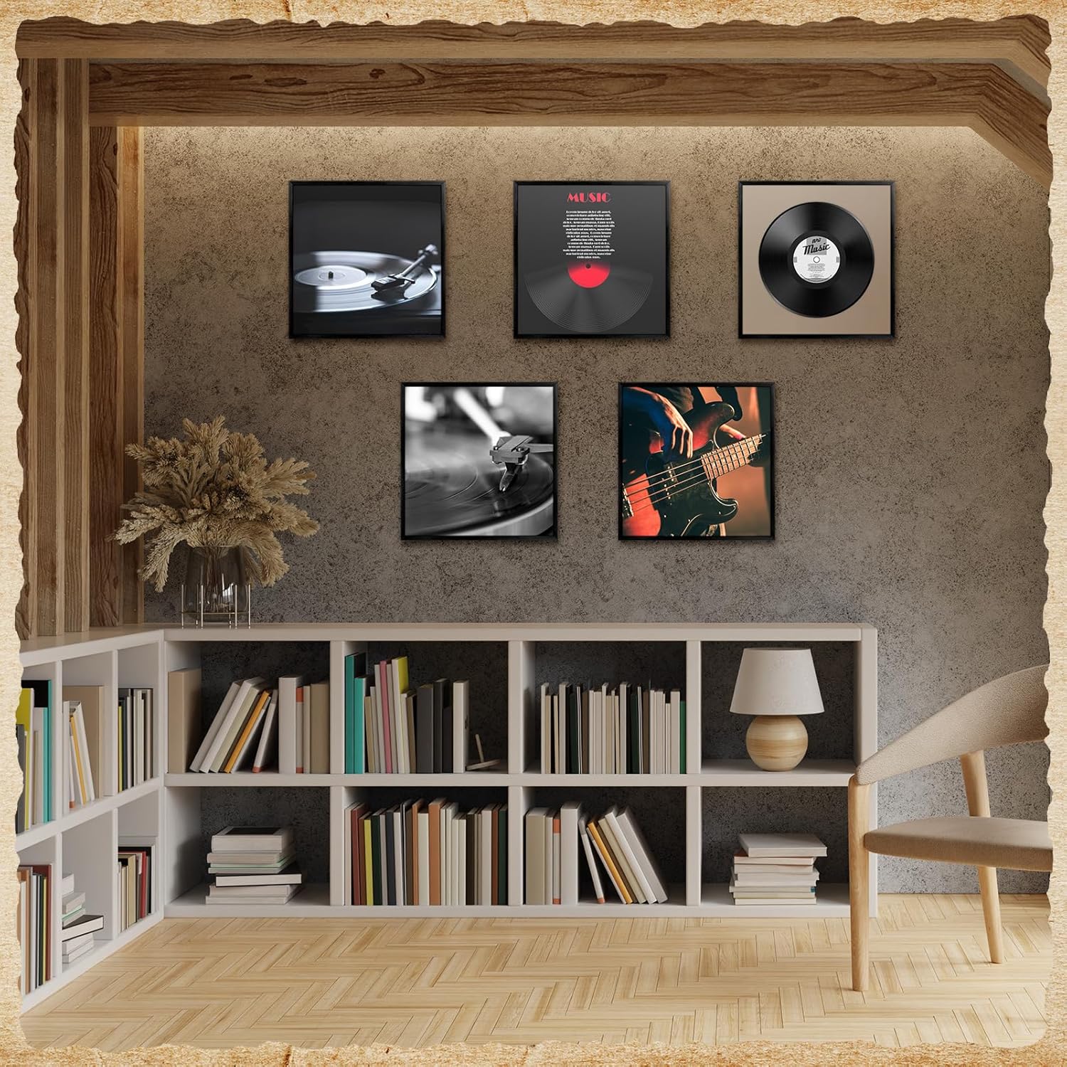 12 Pack Black Music Album Frames 12.5 x 12.5inch Aluminum Vinyl Record Frame Display Wall Mounted Acrylic Photo Frame with Polished Acrylic for Bedroom Wall Hanger Display Album Photos Home Office