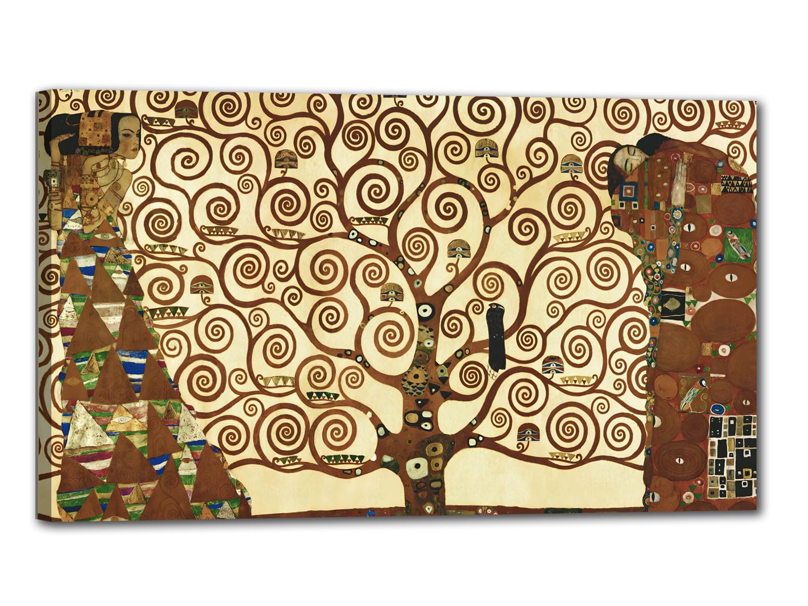 canvashop Quadri Moderni Soggiorno Klimt Albero della Vita 120X70 cm