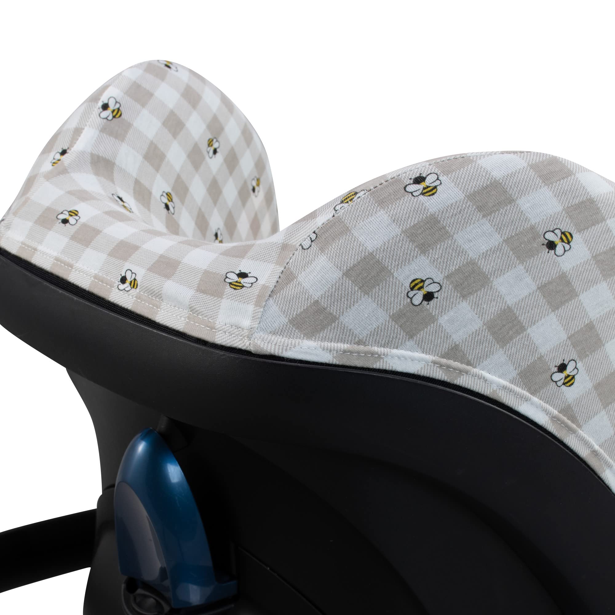 JYOKO Kids Funda de algodón para Silla de Coche Compatible con Maxi Cosi Cabriofix, Portabebe gr 0 (Picnic Vichy)