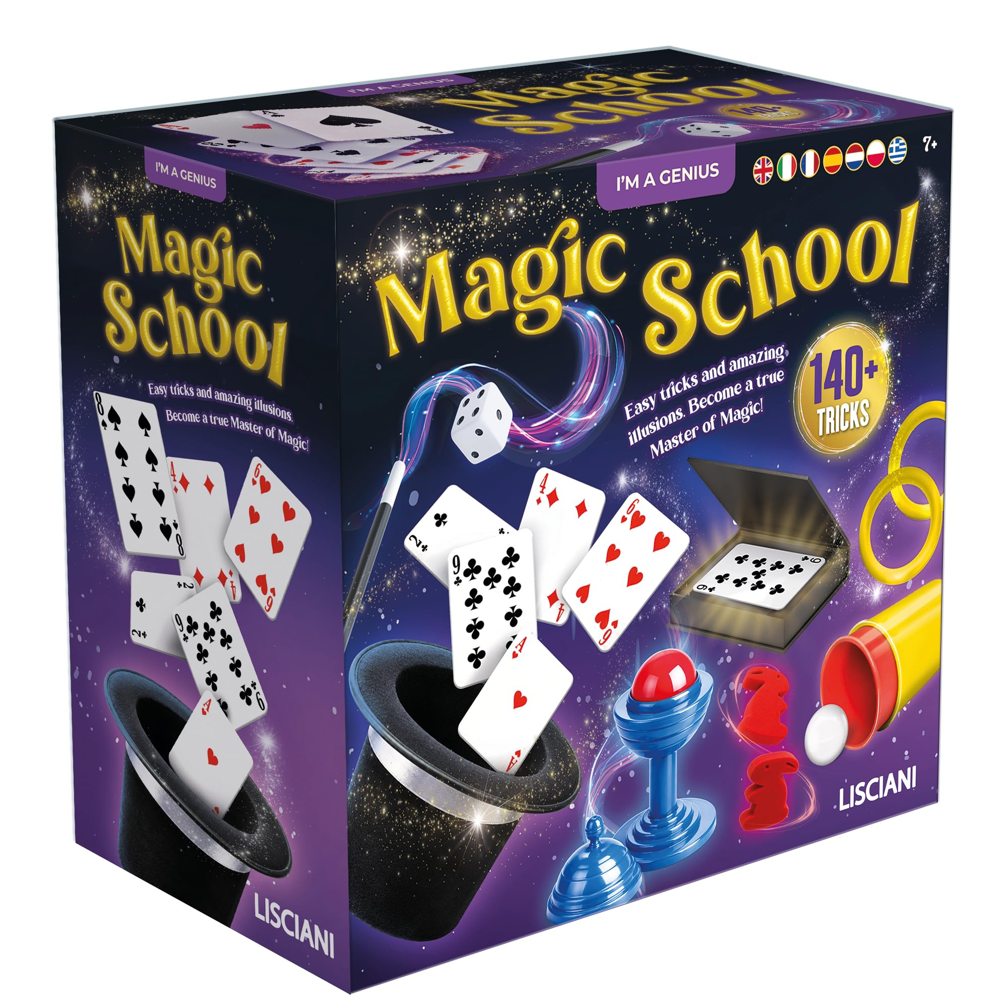 Lisciani - I'm A Genius - Escuela de Magia - 120 Trucos - Desde 7 Años