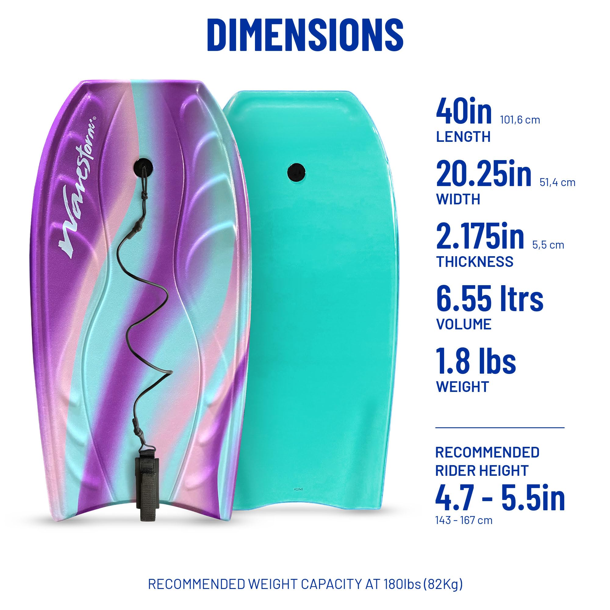Wavestorm Bodyboard de Espuma | AZ21-WSBB400-LAV