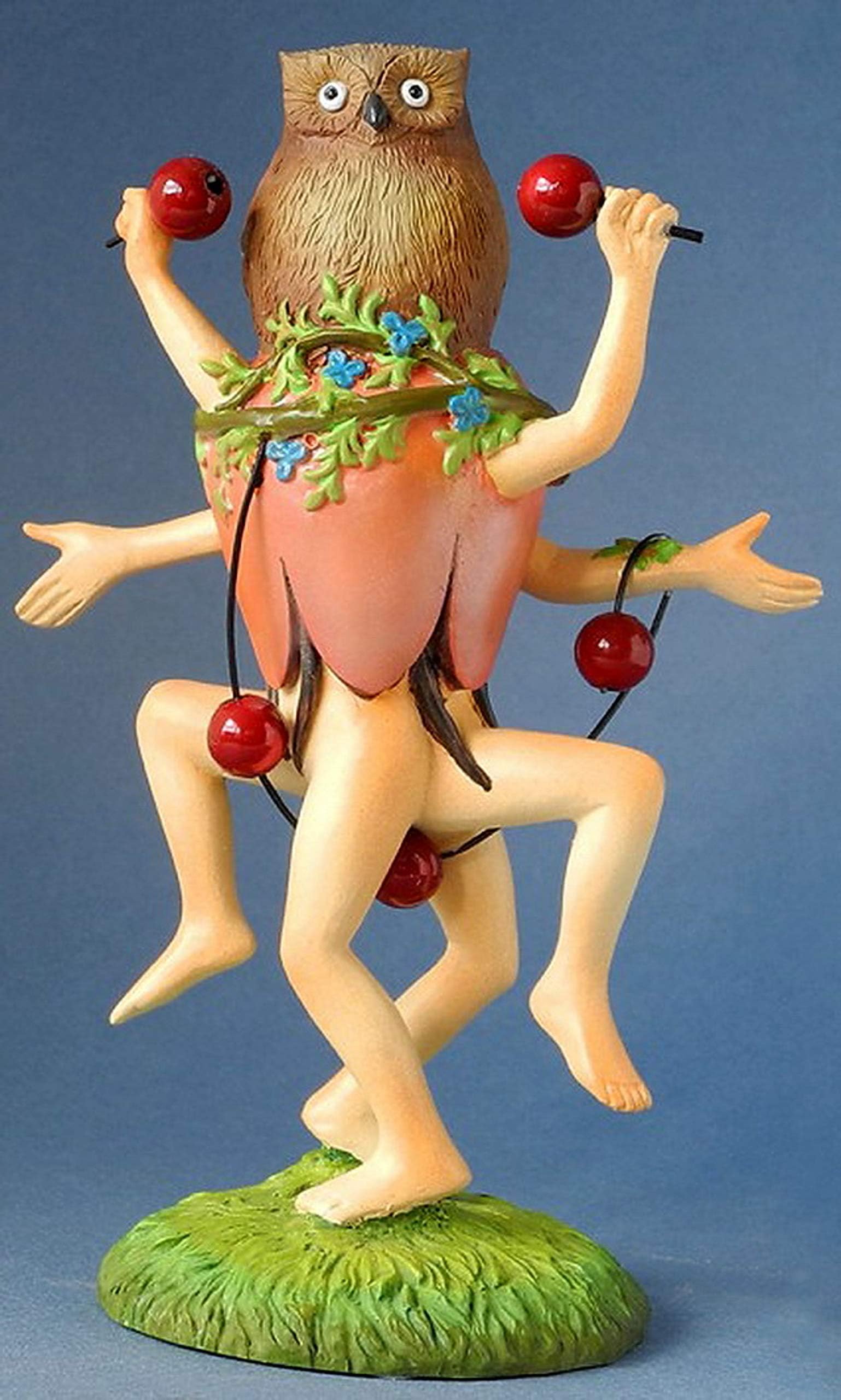 ParastoneOwl Headed Dancer Fantasy Figurine Dancing with Fruit by Hieronymus Bosch JB28