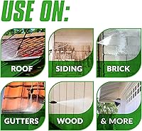 Vista 6 de Oxy Solve House and Siding Pressure Washer Cleaner - Removes Stains from Mold & Mildew on Vinyl, Aluminum, Wood, Brick, Stucco - Concentrate 1 Gal.