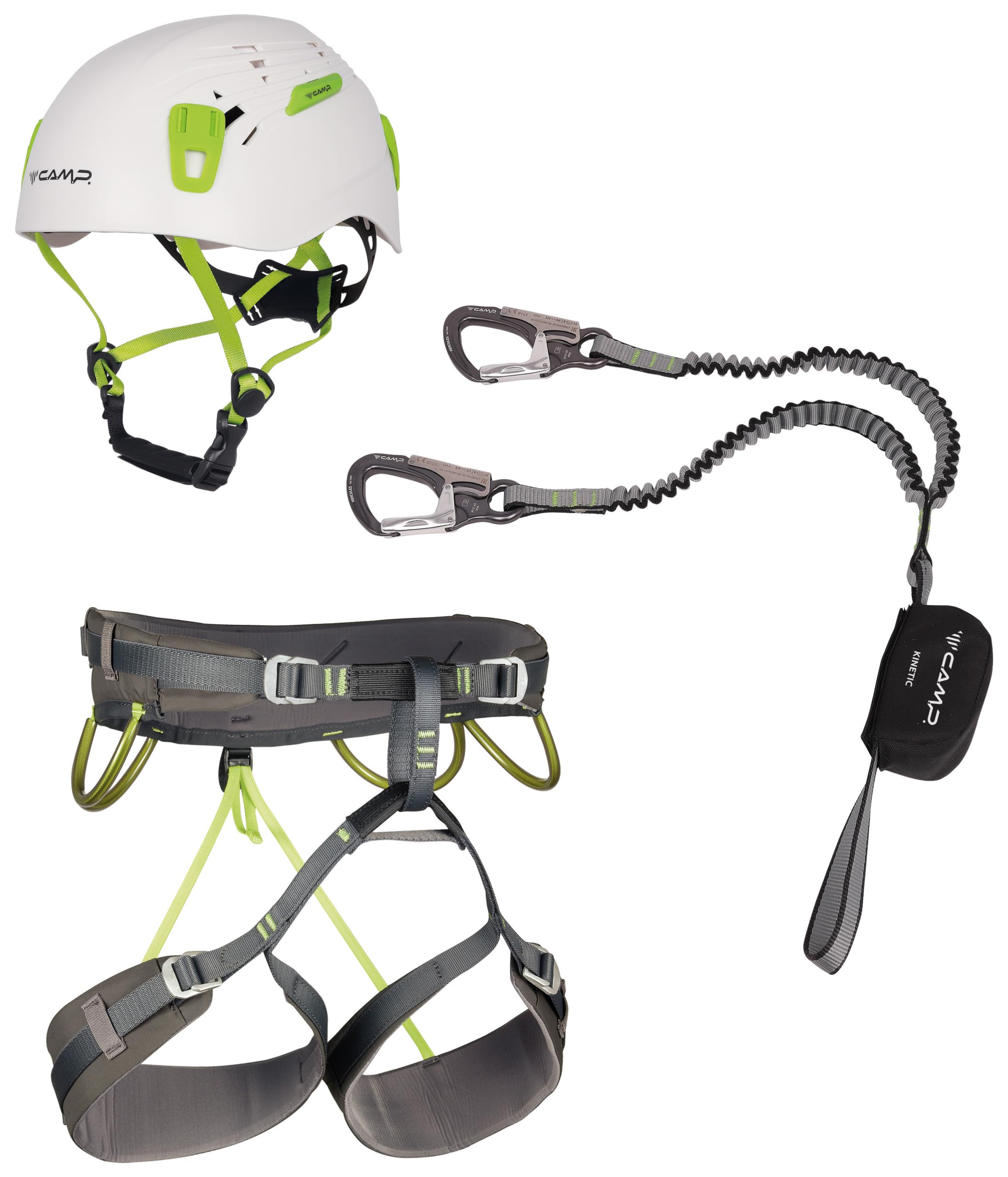 CAMP Kit Ferrata Kinetic Rewind Energy Cr 4 meerkleurig, hoogwaardige klimuitrusting, maat S, kleur meerkleurig