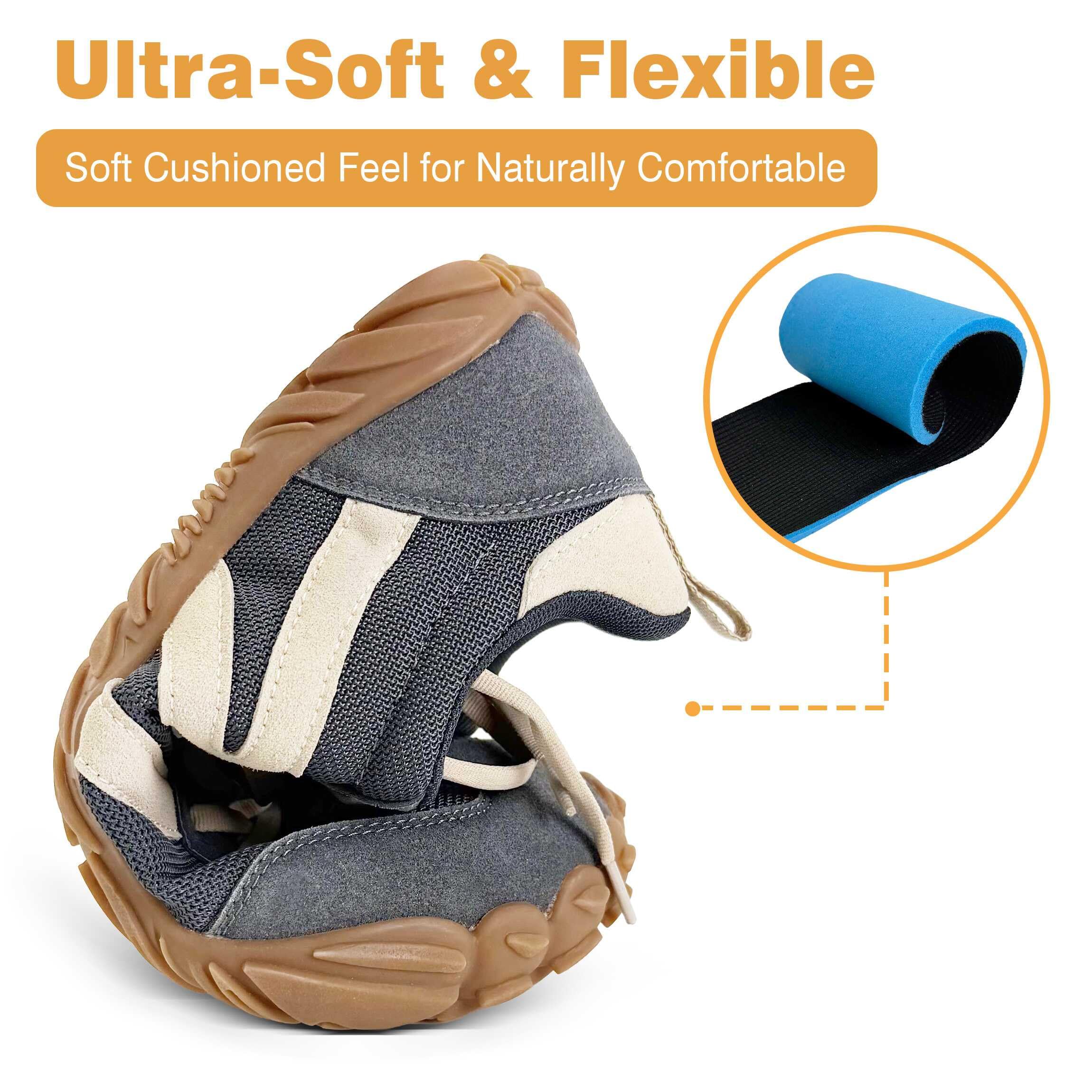 Scarpe Barefoot Ginnastica Minimaliste Uomo Donna Estive Comode Pianta Larga Running Trail Leggere Traspiranti Grigio 40 EU