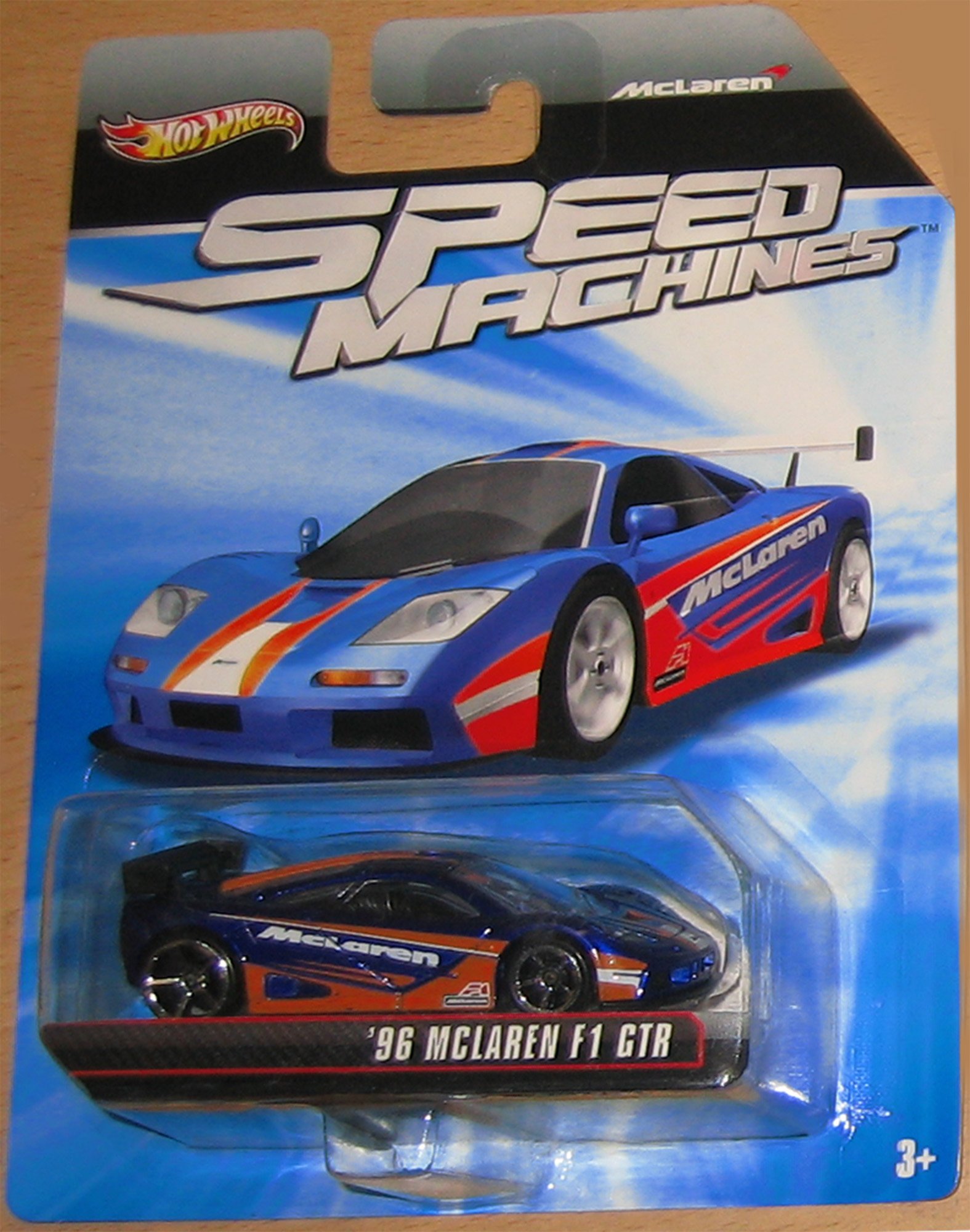 Hot Wheels McLaren F1 GTR Speed Machines Series Purple/Orange '96 Mclaren F1 GTR 1:64 Scale Collecti