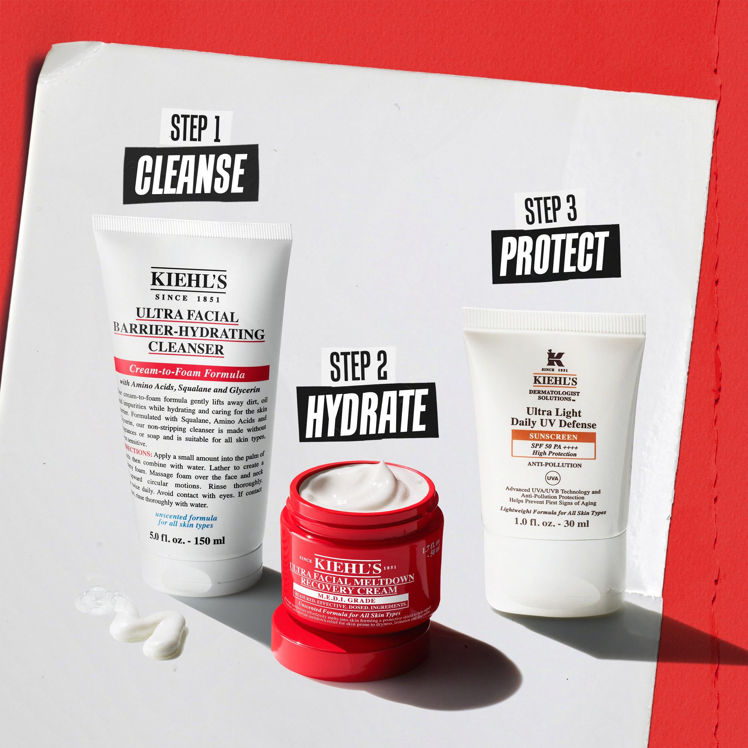 Kiehl’s Ultra Facial Meltdown Recovery Cream, Colloidal Oatmeal Skin Protectant for Sensitive, Eczema‑Prone Skin, Repairs Barrier & Hydrates up to 96hrs, 50ml — view 7