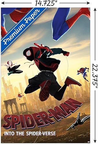 Miniatura 3 de Trends International Marvel MCU - Póster de pared de buceo, Spider-Man - Into The Spider-Verse - 14.725 x 22.375 pulgadas, versión premium sin marco