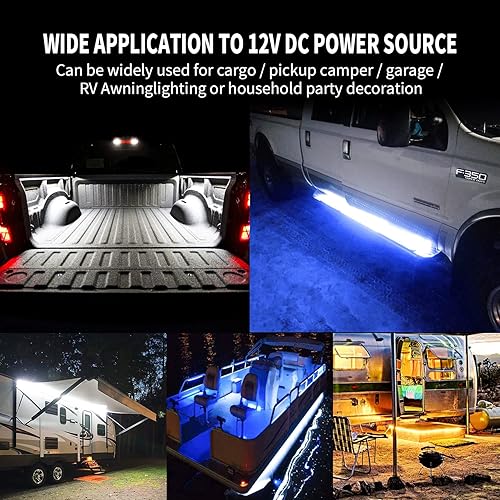 Miniatura 6 de Kit de tira de luz RGB de 3 piezas de 60 pulgadas para caja de camión con control de aplicación, 270 luces LED de neón de acento, cable ultra largo,