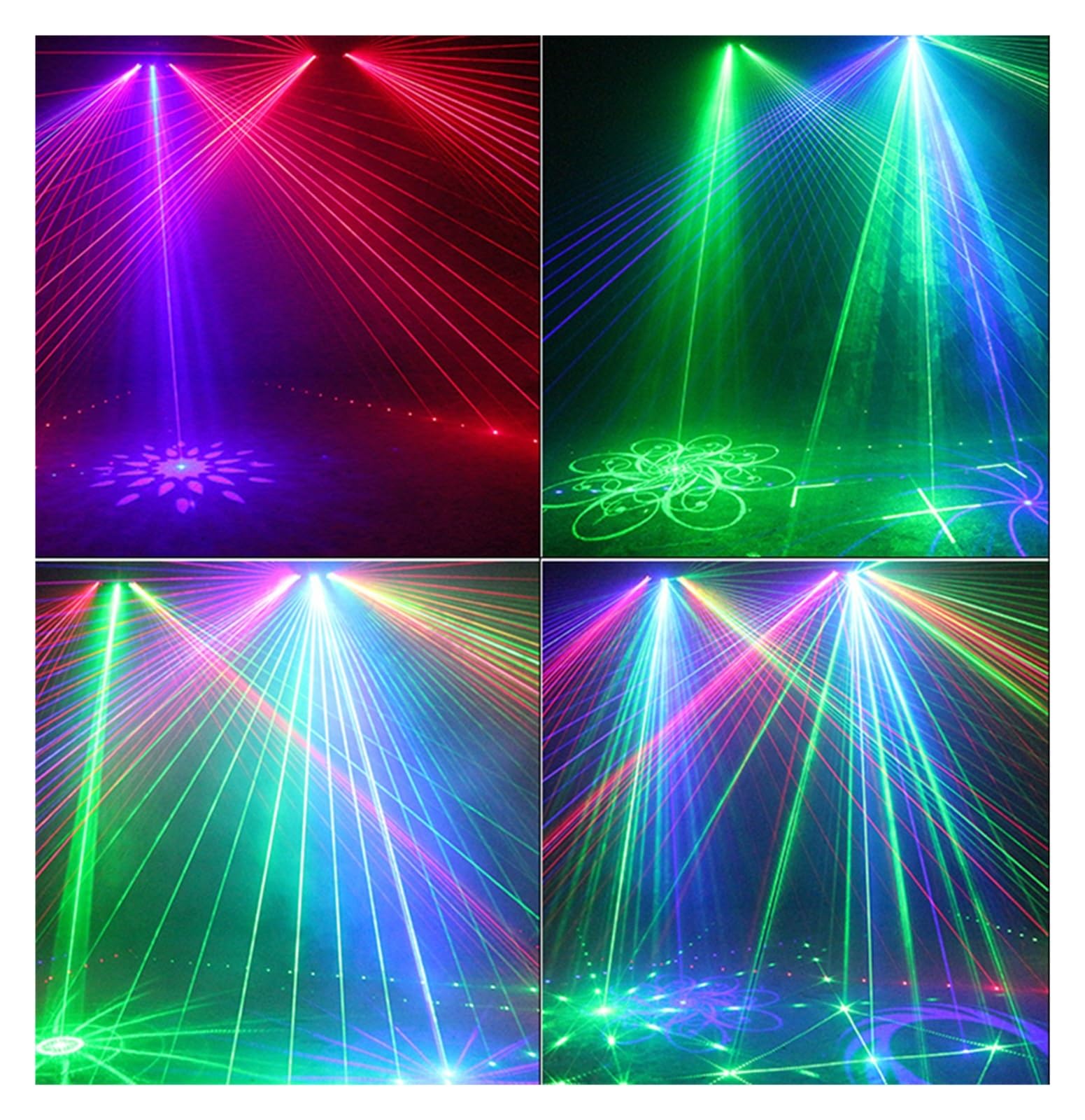 Lumière disco, DJ Disco scène projecteur Six yeux rvb lumière son activé modèles effets Scaner noël maison danse fête système spectacle pour fête, bar, club, mariage, Halloween, Noël