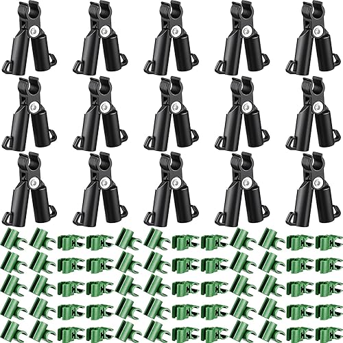 Clip de conector de enrejado ajustable para plantas, estacas de plástico para jardín, conector de plástico tipo A, clip de hebilla para juntas de