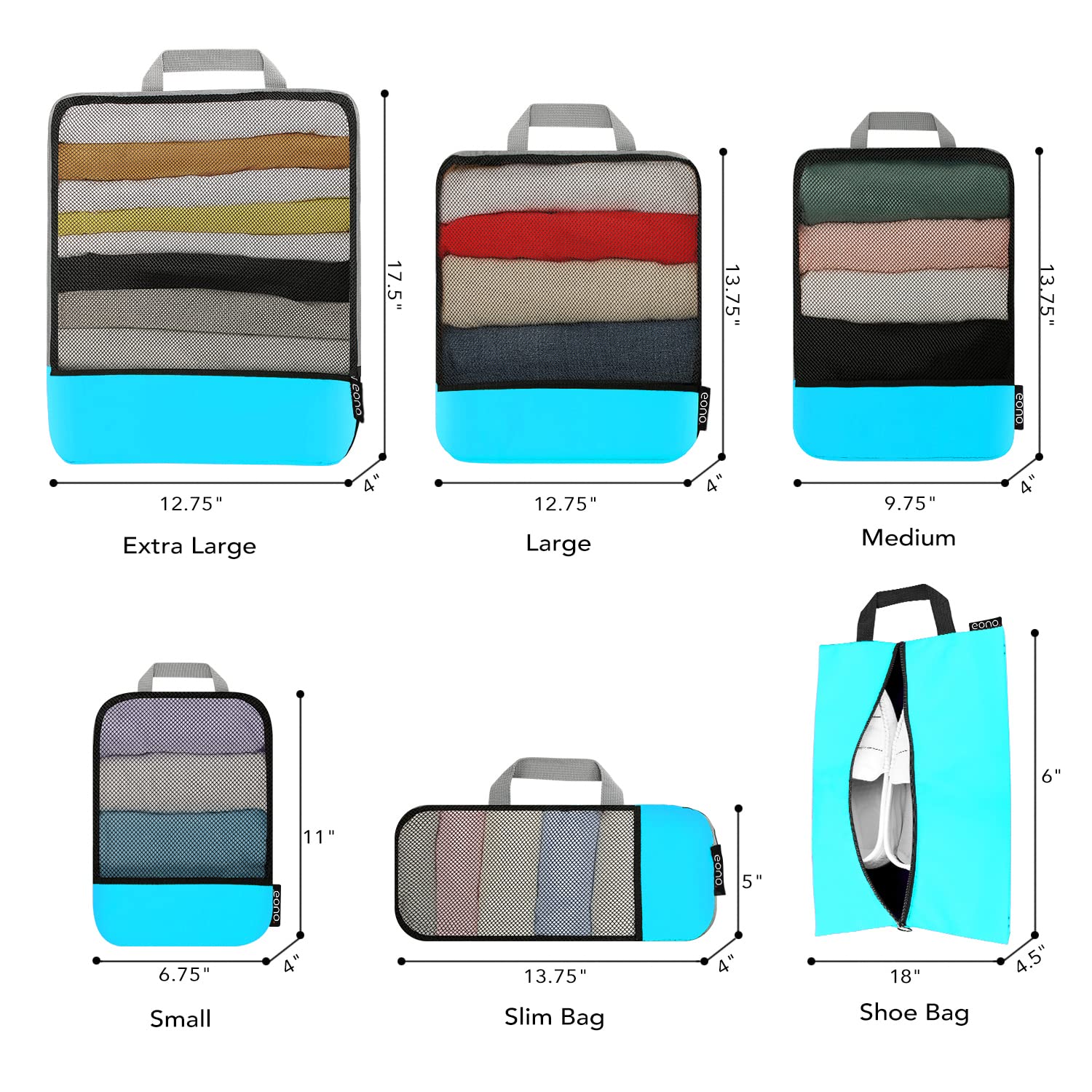 Sacs de compression et organisation - Voyage