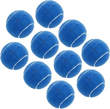 XYDHQS10Pcs كرات تنس مقطوعة مسبقًا، أغطية قدم كرسي طاولة مطاطية لتقليل الضوضاء، واقيات قدم مقعد صامت ضيقة لكراسي المكتب المنزلي ووكر بلو، 2.55 بوصة