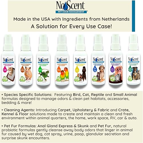 Miniatura 8 de Aerosol sin olor de piel de mascotas sin olor y limpiador sin enjuague para perros, gatos, hámsters, animales pequeños y mascotas peludas (2 onzas