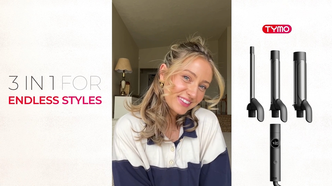 Amazon.com: TYMO Curling Iron Set - 3 in 1 Ceramic Hair  display picture 1