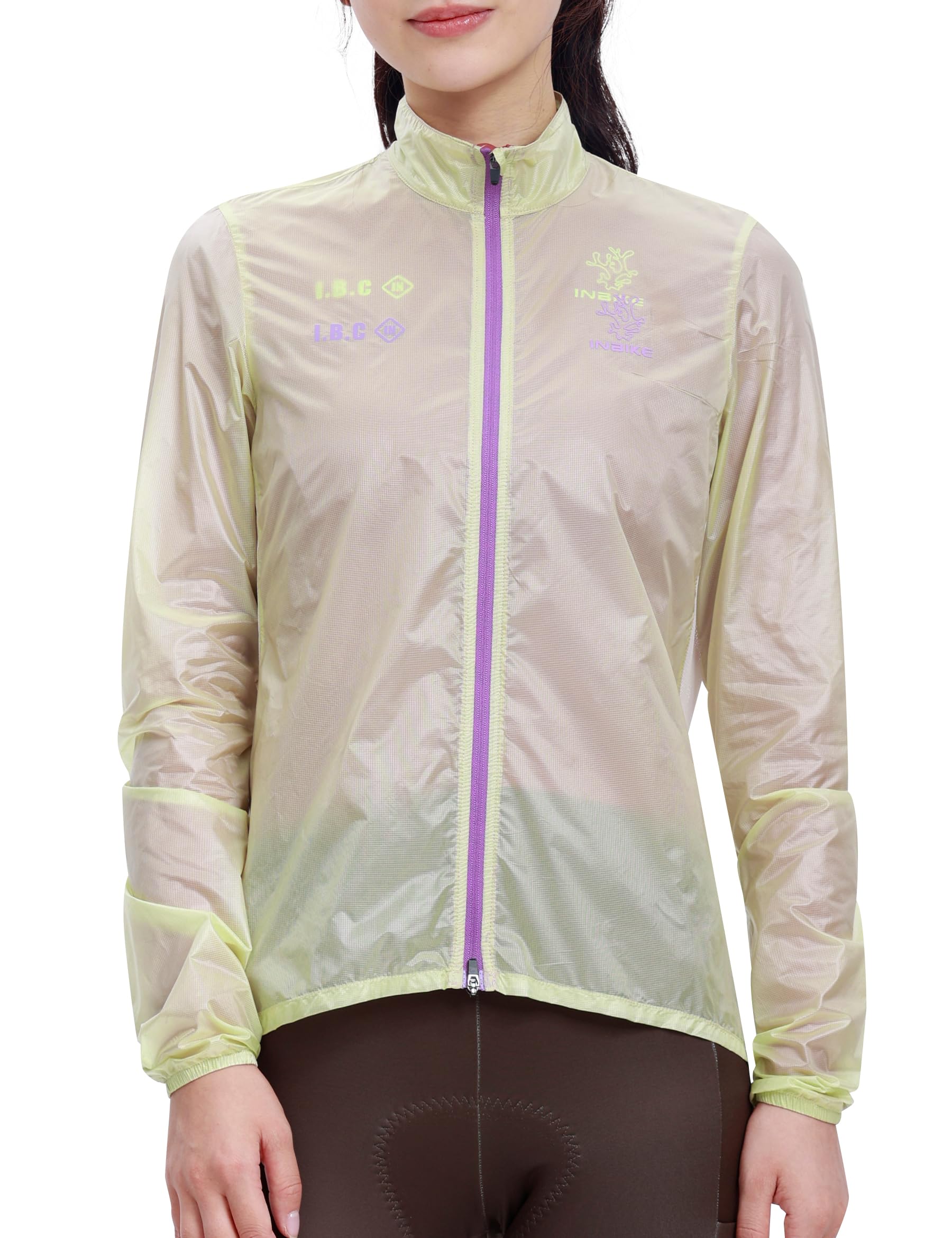 INBIKE Veste de Cyclisme Femme Léger Coupe-Vent Imperméable Respirant avec Poche de Rangement