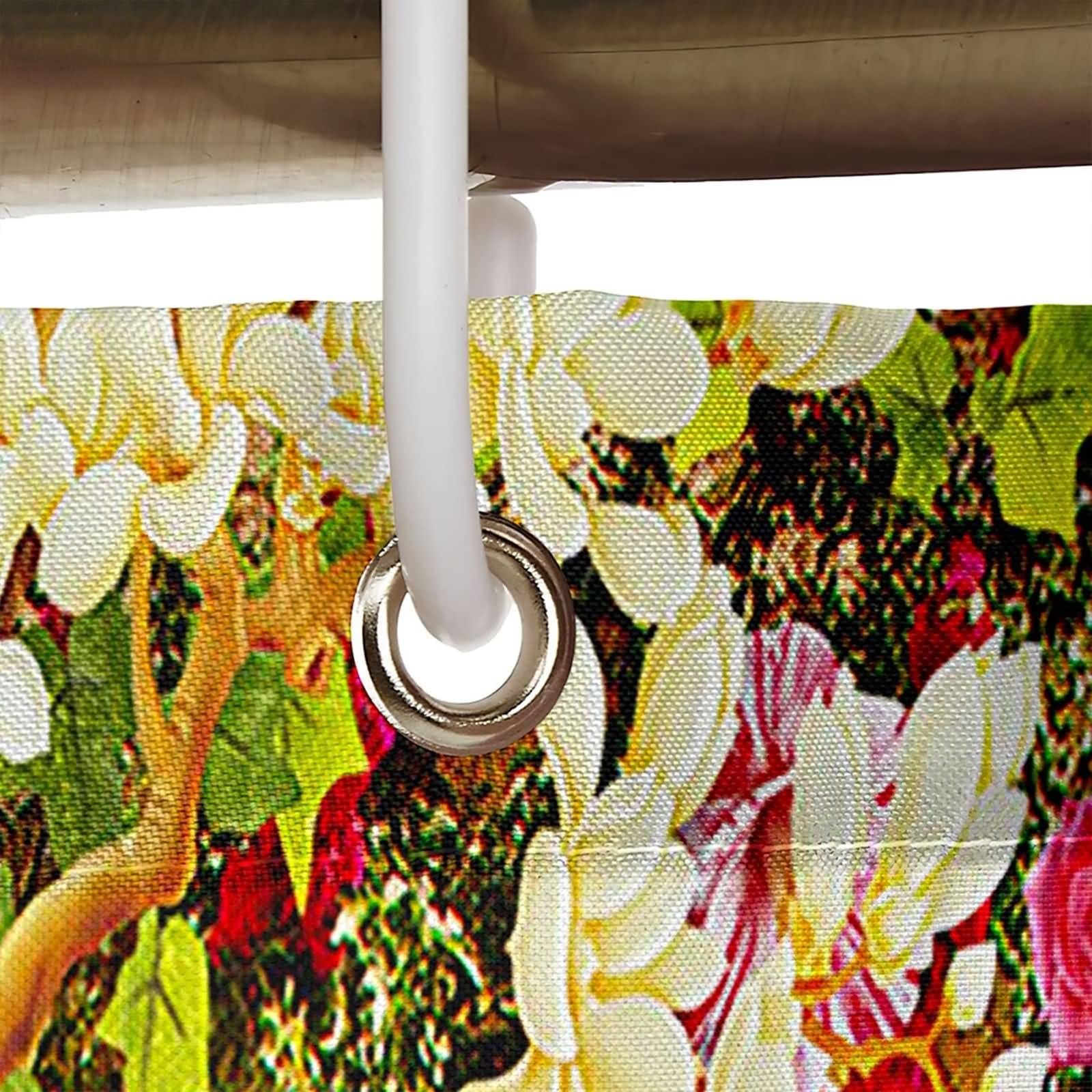 Cortinas de ducha para baño, lindas cortinas de ducha únicas de pared de árbol y pavo real, de poliéster rosa y marrón, 66 x 80 pulgadas