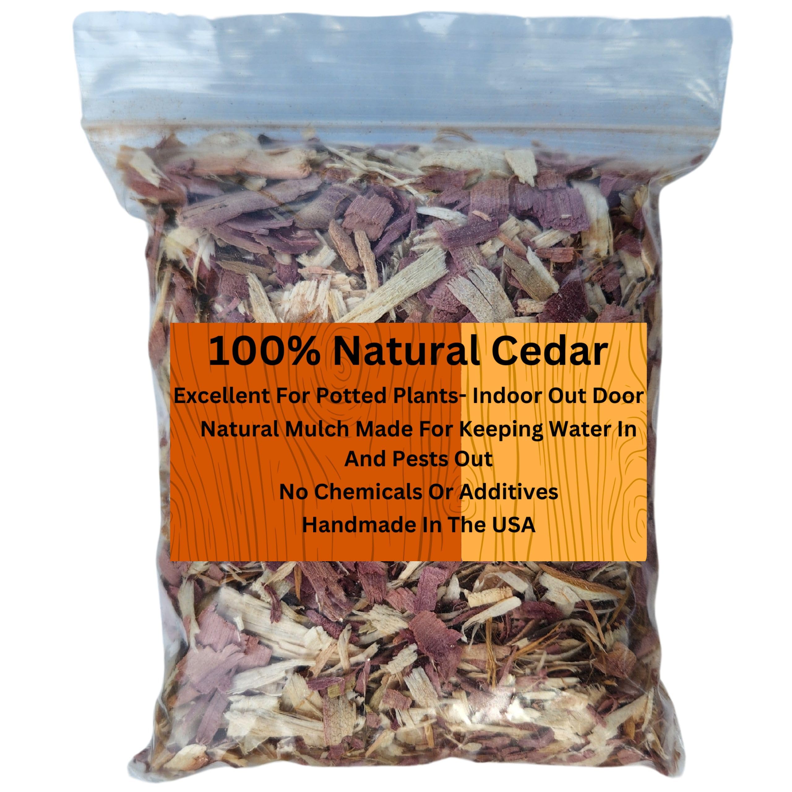 Amazon.com: 100% Natural Cedar Shavings | Mulch | Great for